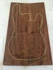 Usado, Conjunto de bookmatch de nogueira inglesa guitarra tom luthier madeira -.29 x 13-16 x 23 - #831-5 comprar usado  Enviando para Brazil