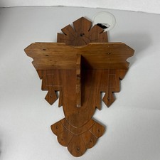 Prateleira de parede vintage gravada em madeira arte popular colonial, usado comprar usado  Enviando para Brazil