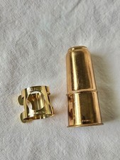 Ligadura Selmer Paris antiga e feita na França tampa de metal para bocal de sax alto comprar usado  Enviando para Brazil