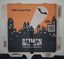 The BATMAN Little Caesars CAIXA DE PIZZA camada superior ULTRA RARA EM ESPANHOL do México comprar usado  Enviando para Brazil