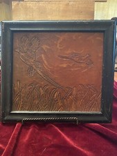 Vintage etched leather for sale  Mason