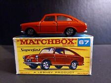 Matchbox SuperFast #67 Volkswagen 1600TL Vermelho VN/ESTADO PERFEITO Original F TypeScript Caixa comprar usado  Enviando para Brazil