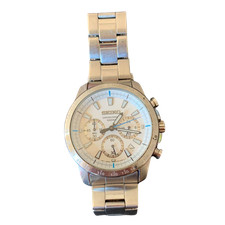 Seiko SSB031 6T63-00D0 cronógrafo mostrador branco relógio de quartzo masculino do Japão comprar usado  Enviando para Brazil