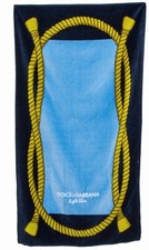 DOLCE & GABBANA TOALHA DE PRAIA AZUL CLARO GRANDE TECIDO FELPUDO - NOVA SEM ETIQUETA  comprar usado  Enviando para Brazil