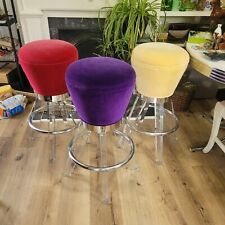 chrome lucite bar stools for sale  Hillsboro