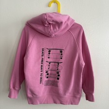 Moletom com capuz ZARA infantil rosa skate gráfico costas tamanho 7 Y/122 cm, usado comprar usado  Enviando para Brazil