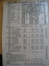 Burda 26077 schnittmuster gebraucht kaufen  Trossingen