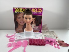 VINTAGE LJN 1982 BROOKE SHIELDS GLAMOUR CENTRO BONECA CABEÇA COM ACESSÓRIOS comprar usado  Enviando para Brazil