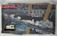 CONJUNTO DE TREM LIONEL LASER 6-1150, CALIBRE 0, BRILHO EM PEÇAS ESCURAS, L.A.S.E.R. FORÇA AÉREA, usado comprar usado  Enviando para Brazil