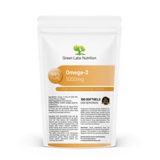 Usado, Óleo de peixe ômega 3 1000mg cápsulas gelatinosas – 330mg EPA, 220mg DHA, suporte para coração e cérebro comprar usado  Enviando para Brazil