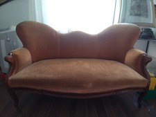 poltrona velluto legno usato  Milano