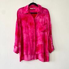 Camisa para mujer Zara con botones tie dye rosa intenso talla grande mangas 3/4 segunda mano  Embacar hacia Argentina