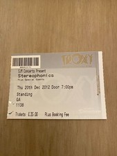 Stereophonics london troxy for sale  CHIGWELL