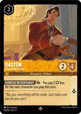 4x Gaston - Despicable Dealer Ursula's Return Lorcana Disney VO d'occasion  Brest