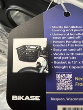 Cesta de bicicleta BiKASE DairyMan frontal QR com capa para animais de estimação, usado comprar usado Cesta de bicicleta BiKASE DairyMan frontal QR com capa para animais de estimação, usado comprar usado  Enviando para Brazil