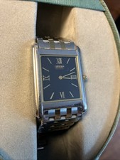 Relógio Citizen masculino Eco Drive Stiletto mostrador preto pulseira de dois tons comprar usado  Enviando para Brazil