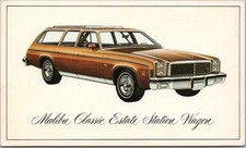 Usado, 1976 Chevrolet Malibu Classic Station Wagon Cartão Postal Chevy Publicidade de Carro comprar usado  Enviando para Brazil