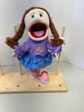 Silly Puppets Amy Peach Girl cabelo trançado 14” boca e braços móveis, usado comprar usado  Enviando para Brazil