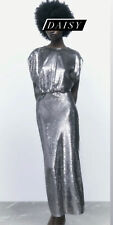 Zara silver sequin for sale  SOUTHAMPTON