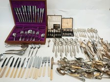 vintage silver cutlery sets for sale  RUGBY