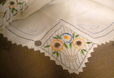 vintage linen tablecloth for sale  USA