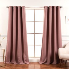 Cortina blackout Mauve 81x36" 2 painéis cortinas blackout ilhó superior para quarto comprar usado  Enviando para Brazil