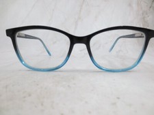 Usado, Armação de óculos feminina KP20214 preta fosca azul plástico aro completo olho de gato 49-15 comprar usado  Enviando para Brazil