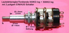 Lautstärkeregler tonble 2x500 gebraucht kaufen  Claußnitz
