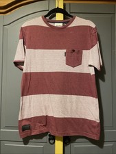 Mens burgundy striped for sale  WALSALL