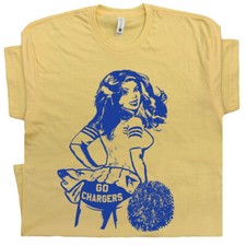 Camiseta Go Chargers Vintage Chargers Camisa Fútbol Animadora Retro Throwback segunda mano  Embacar hacia Mexico