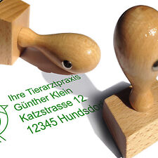 Holzstempel adressstempel text gebraucht kaufen  Köln