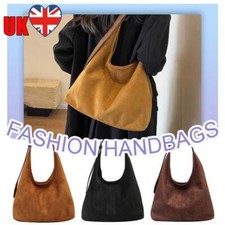 Bolsa de ombro feminina de camurça alça superior bolsa tote casual bolsa satchel vintage comprar usado  Enviando para Brazil