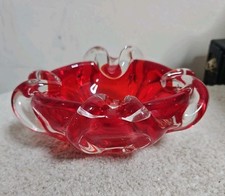 Vintage murano red for sale  NOTTINGHAM