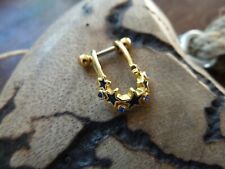 PIERCING Helix Tragus Septum - Edelstahl gold - Sterne blau comprar usado  Enviando para Brazil