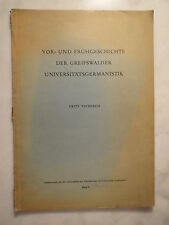 Fritz tschirch frühgeschichte gebraucht kaufen  Laatzen
