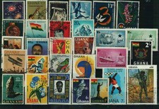 Ghana - Briefmarken aus verschiedenen Jahren - 1 Steckkarte segunda mano  Embacar hacia Mexico