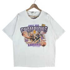 Usado, Camiseta masculina branca vintage Shaq & Kobe LA Lakers 2002 Champions NBA comprar usado  Enviando para Brazil