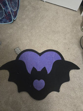 Bat heart rug for sale  Staten Island