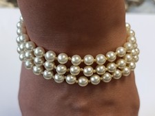 Bracelet triple rang usato  Spedire a Italy