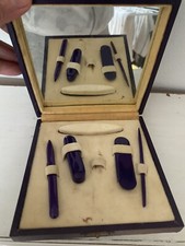 Antique manicure purple for sale  REIGATE