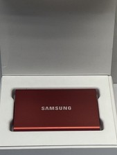 Unidade de Estado Sólido Externa SSD Vermelha Samsung T7 1TB MU-PC1T0T 100% Boa Hea (2840) comprar usado  Enviando para Brazil