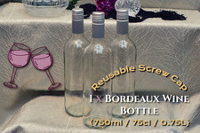 750ml clear glass for sale  HUDDERSFIELD