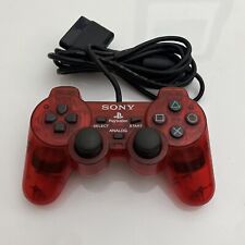 Genuíno Oficial Sony Playstation 2 PS2 Dual Shock 2 Vermelho Transparente comprar usado  Enviando para Brazil