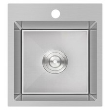 MESIDA PIA DE BARRA DE AÇO INOXIDÁVEL 17" X 15" X 8" NOVA comprar usado  Enviando para Brazil