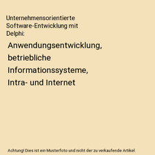 Unternehmensorientierte softwa gebraucht kaufen  Trebbin