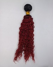 Pacote de cabelo humano Burgundy Ombre 15" extensões de cabelo ondulado encaracolado comprar usado  Enviando para Brazil