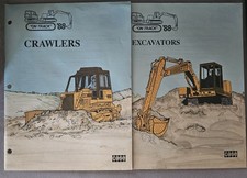 Vintage 1988 JI Case 1550 Esteira e Escavadeira 688/888 Vendendo Folheto Guias , usado comprar usado  Enviando para Brazil