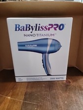 Babyliss Pro BaBylissPro Nano Titanium Secador de Cabelo Iônico Tamanho Médio 2000 Watts, Azul comprar usado  Enviando para Brazil