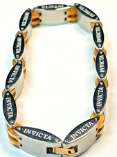 PULSEIRA MASCULINA INVICTA OURO E PRATA TOM AÇO INOXIDÁVEL ELEMENTO 9 polegadas comprar usado  Enviando para Brazil