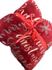 Blanket throw christmas for sale  LONDON